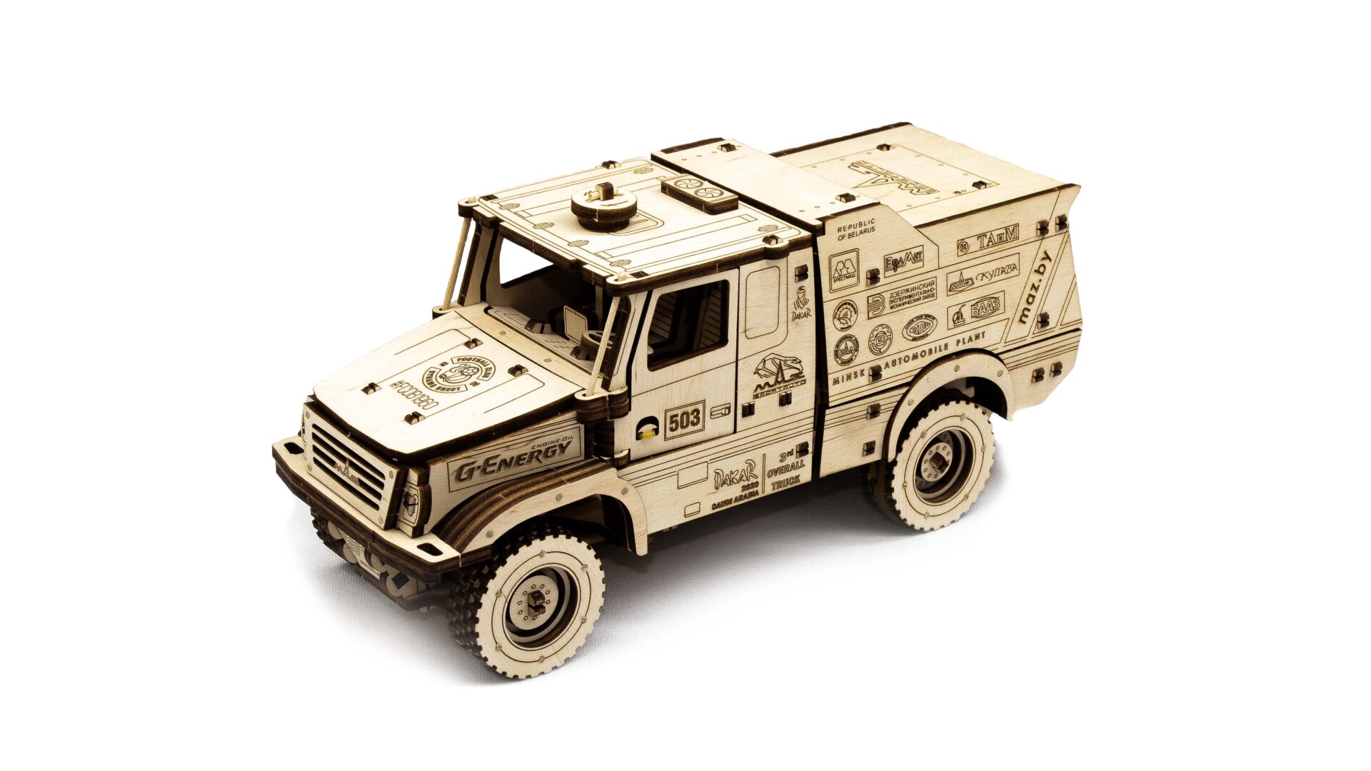 Rallija kravas automašīnas modelis "MAZ 6440R", 3D puzle - Image 5