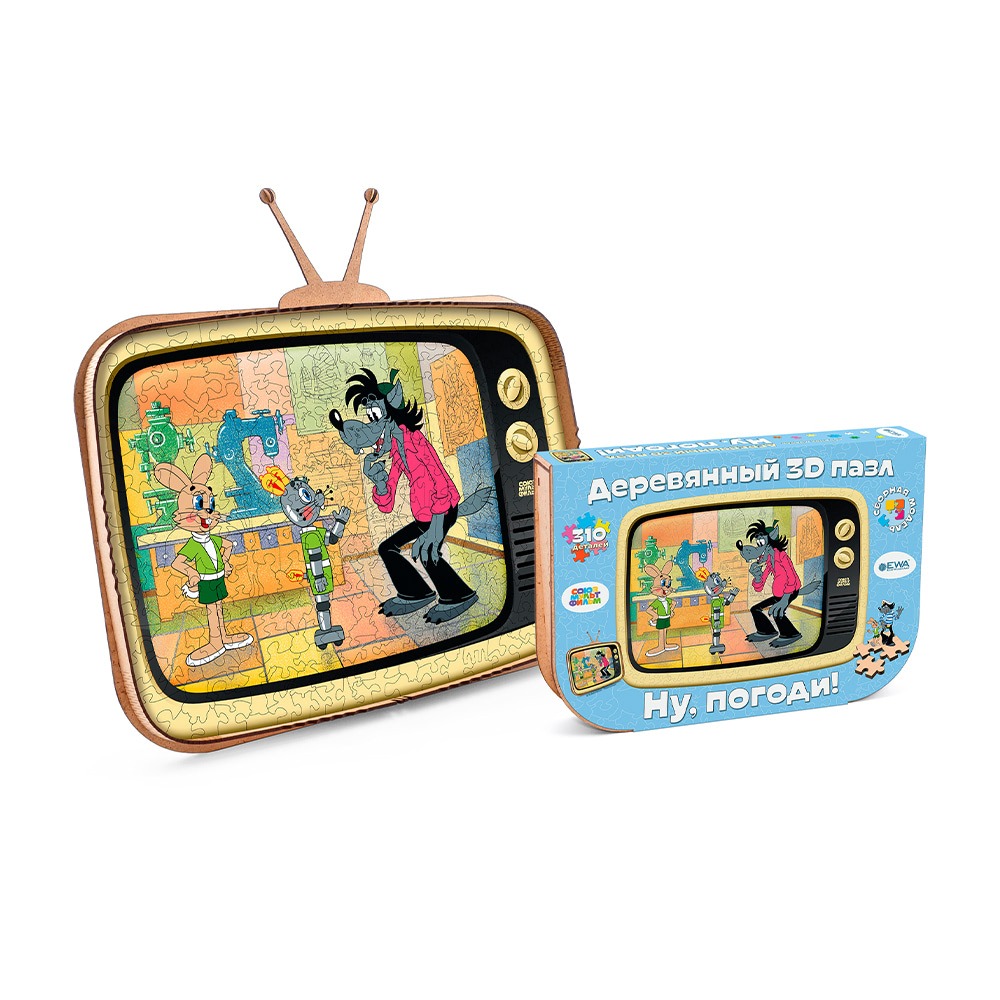 Wooden puzzle SOYUZMULTFILM “I’ll Get You!” (transformable packaging)