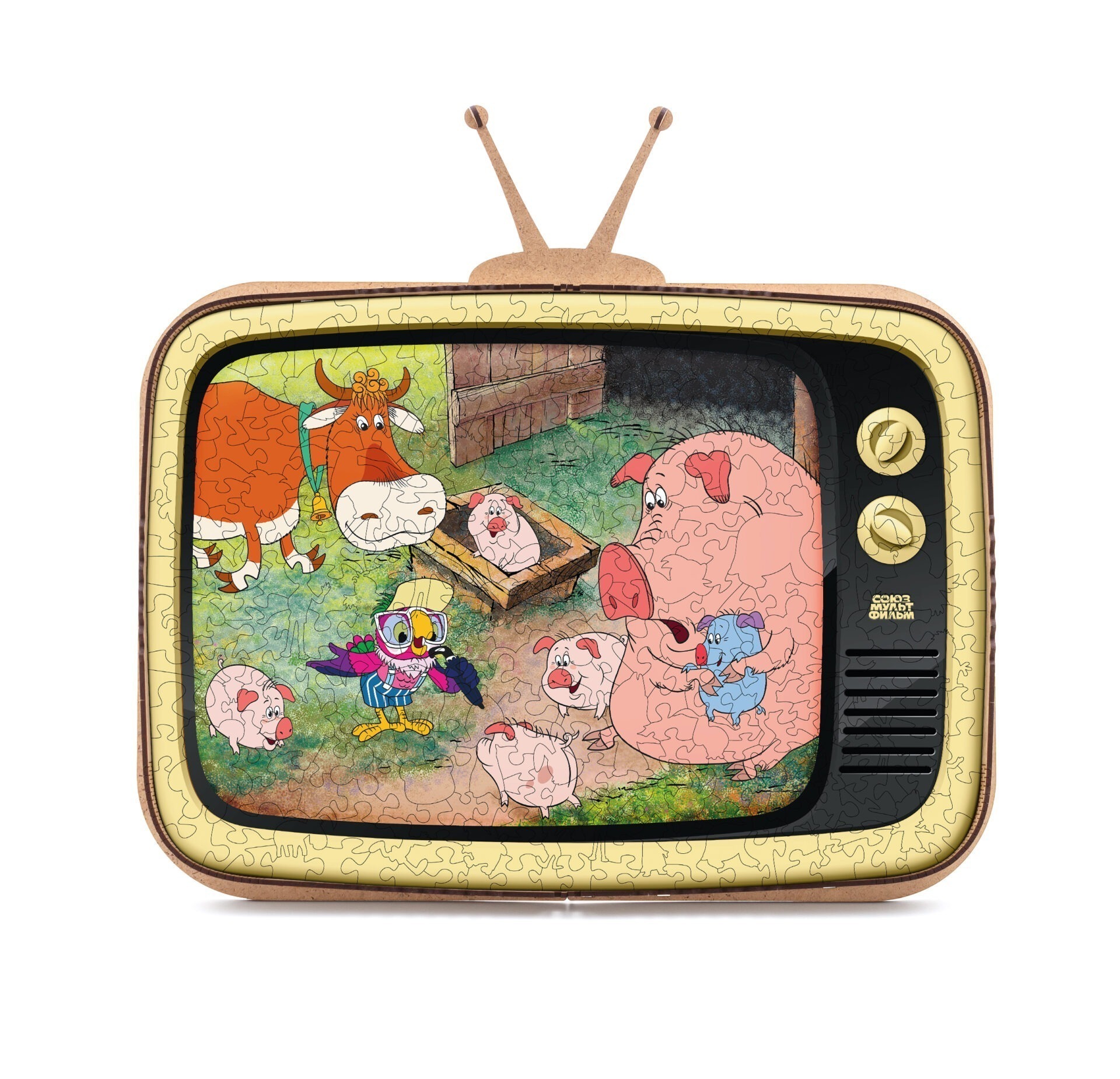 Wooden puzzle SOYUZMULTFILM "Return Of The Prodigal Parrot" (transformable packaging) - Image 2
