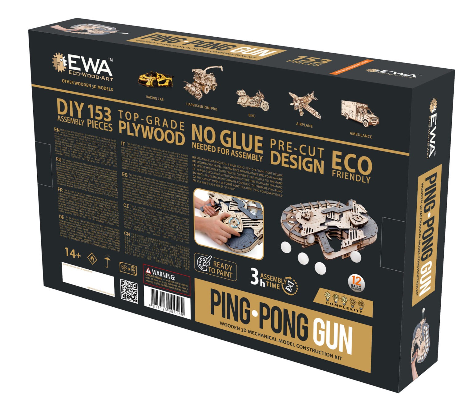 Ping Poll Gun Ping-Pong Gun - ewaecowoodart