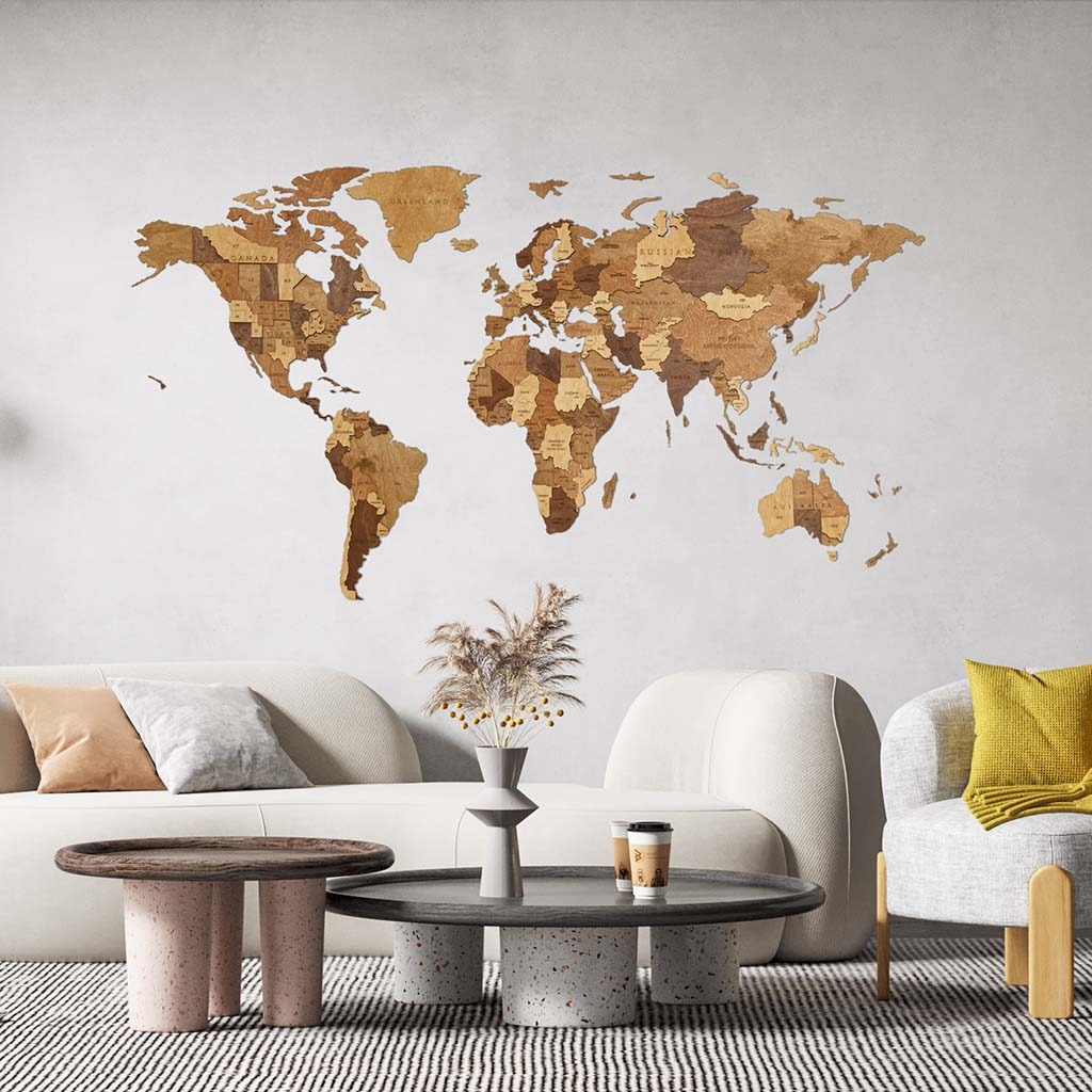 Woods map: how to decorate your interior and inspire yourself to travel